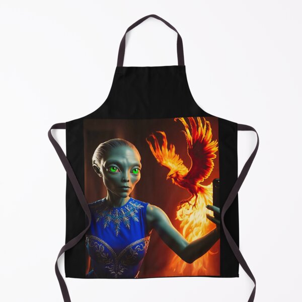 Item preview, Alien Selfie with a Phoenix designed and sold by StaggDevon.