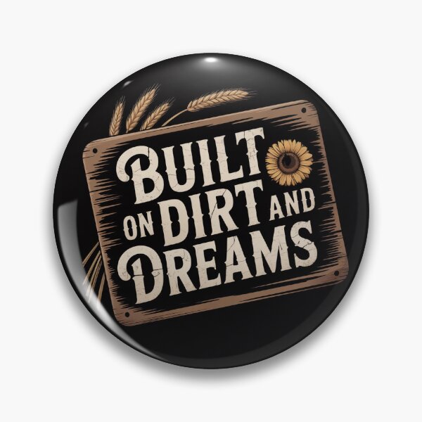 Item preview, Back to the Roots - Built on Dirt and Dreams Retro Farm Design designed and sold by Slavicsoul.