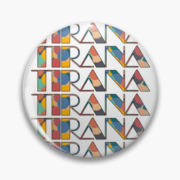 Item preview, Tirana Retro Pop Typography Vibrant City Name Art designed and sold by Wanderful-roads.
