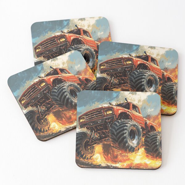 Item preview, High-Flying Monster Truck Over Rocks designed and sold by Piotrek0001.