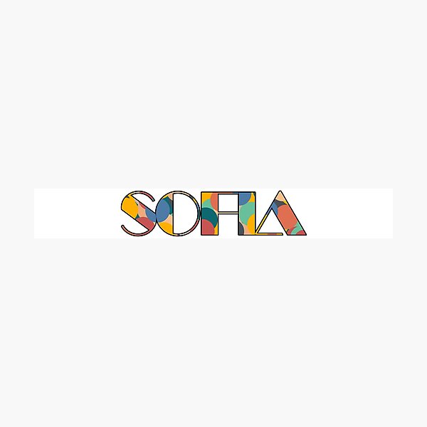 Item preview, Sofia Retro Pop Typography Vibrant City Name Art designed and sold by Wanderful-roads.