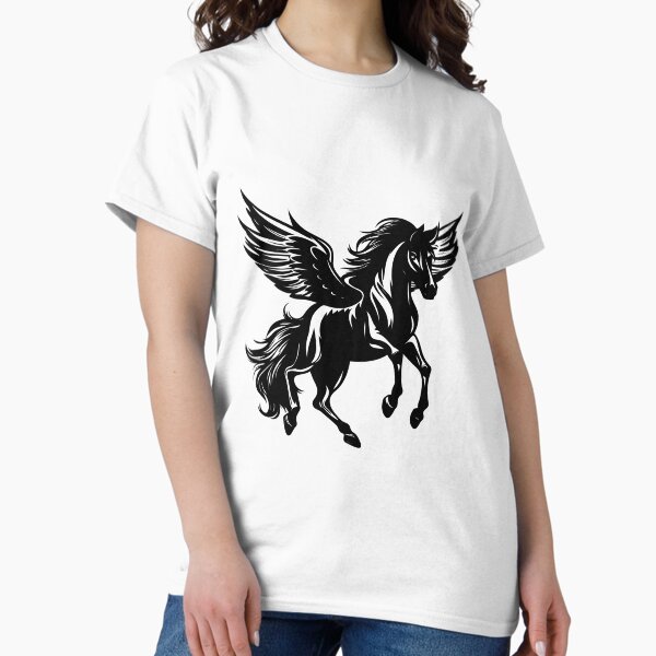 Item preview, Pegasus Fly Horse Winged Stallion Equine Myth Fairy Tale designed and sold by inkoutninja.