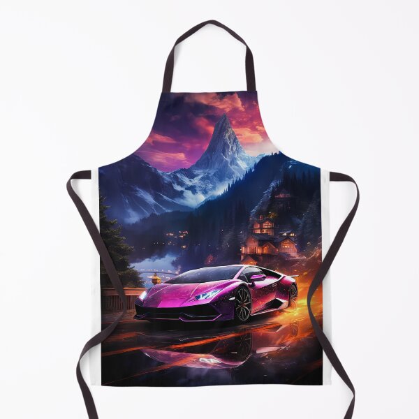 Item preview, Italian Supercar Racing Through Vibrant Mountain Sunset Landscape designed and sold by RevUpDesign.