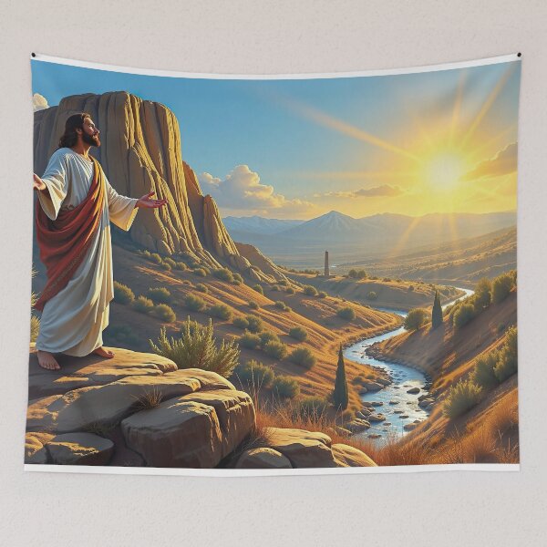 Item preview, Jesus Talking To God Christian Art designed and sold by Gotcha29.