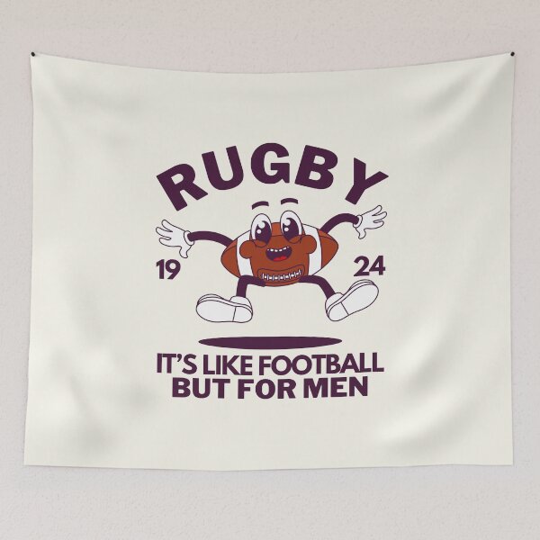 Item preview, Rugby is for men designed and sold by Peerless-Prime.