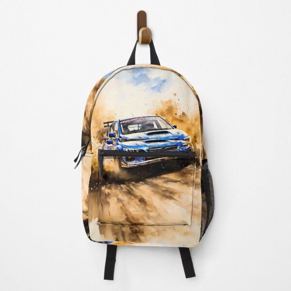 Item preview, Rally Car Drifting Through Dramatic Dusty Off-Road Scene designed and sold by RevUpDesign.