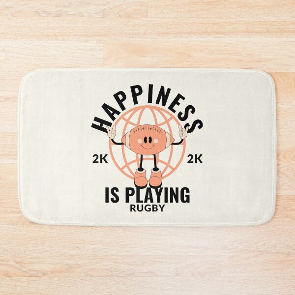Item preview, Happiness is playing rugby designed and sold by Peerless-Prime.