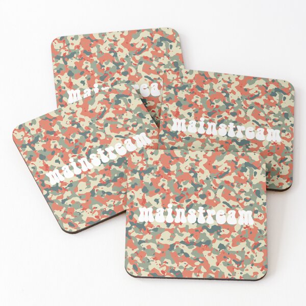 Item preview, Mainstream typography (camo pattern background) designed and sold by trepiu.