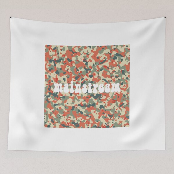 Item preview, Mainstream typography (camo pattern background) designed and sold by trepiu.