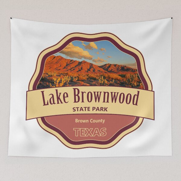 Item preview, Lake Brownwood State Park, Brown County, Texas designed and sold by Wanderful-roads.