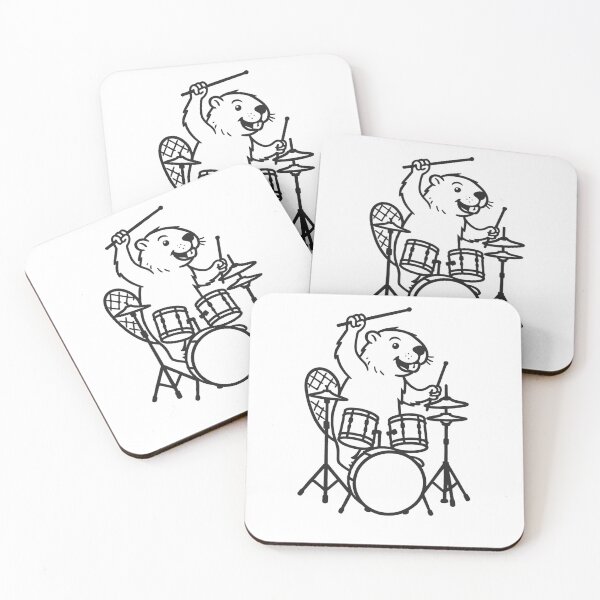 Item preview, Funny Beaver Drummer Drumming Drums Music Lover Boys Girls designed and sold by rafaeltto.