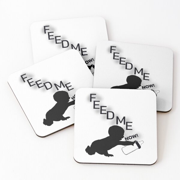Item preview, Feed Me Now – Adorable and Funny Baby-Inspired Design for Little Foodies designed and sold by ArtsyExplorer.