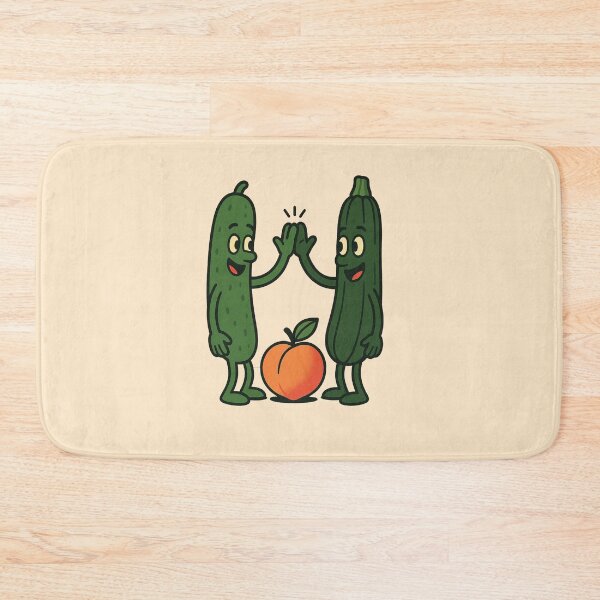 Item preview, Just Chillin' Series: Cucumber and Zucchini Loving a Peach designed and sold by lapart.