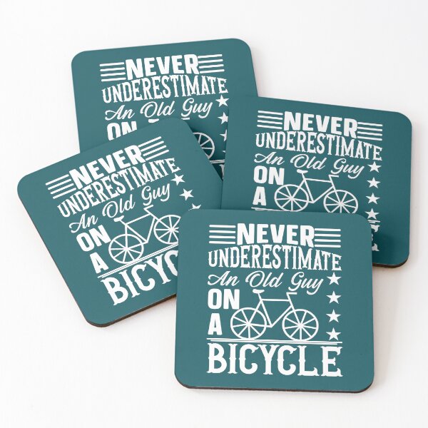 Item preview, cycling, cyclist, old man, bike, never underestimate, mountain bike, bicycle, never underestimate an old guy on a bike designed and sold by happinesproject.