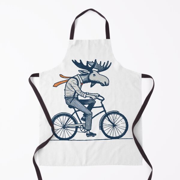 Item preview, Retro Cyclist Moose Motif For Real Bike Fans designed and sold by LuminOrb.