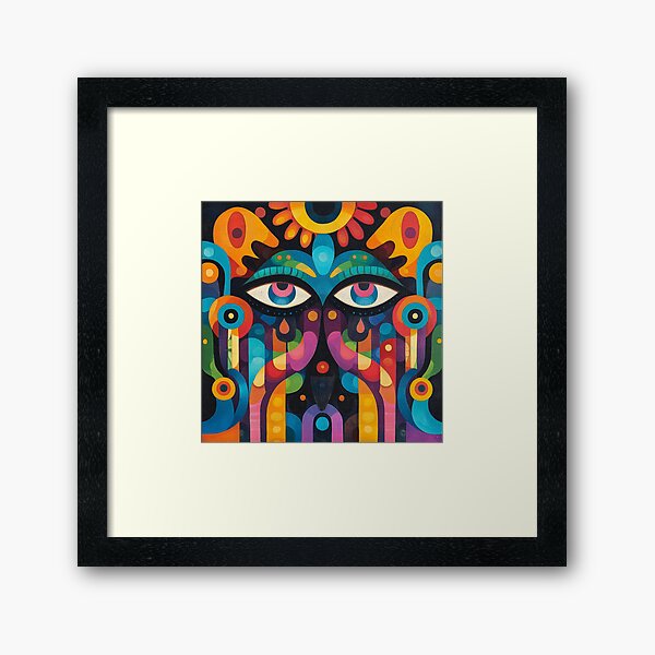 Aperçu de l'œuvre Œil symétrique avec illusion d'optique créée et vendue par SoulusShop.