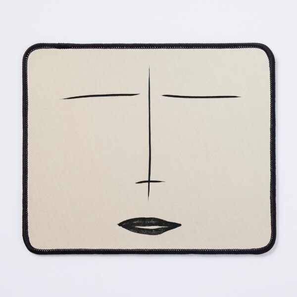 Item preview, Minimalist Face Linework – Elegant Simplicity in Black on Cream designed and sold by Patricks-Art.