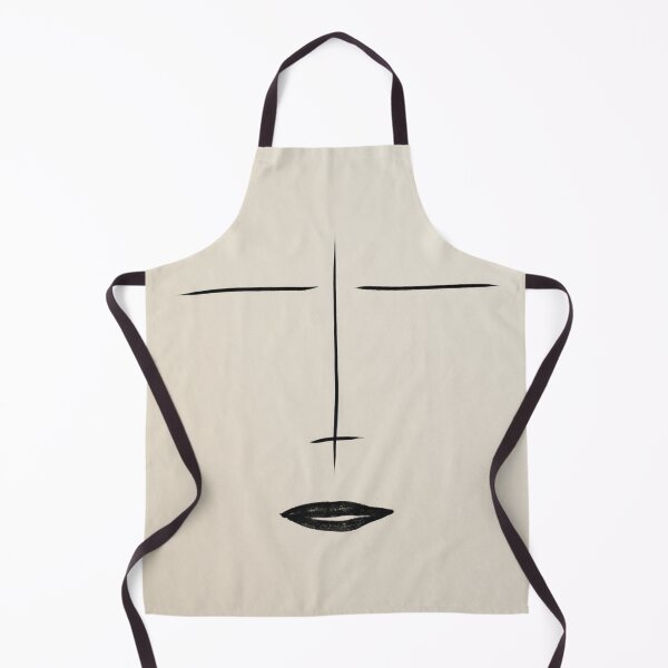Item preview, Minimalist Face Linework – Elegant Simplicity in Black on Cream designed and sold by Patricks-Art.