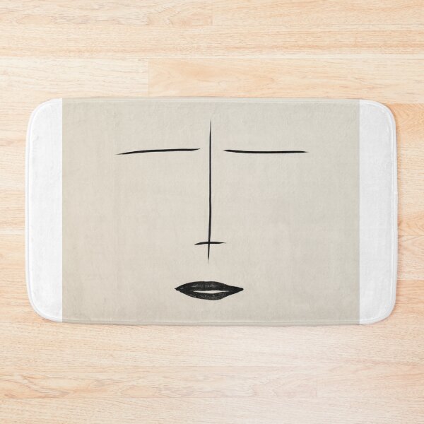 Item preview, Minimalist Face Linework – Elegant Simplicity in Black on Cream designed and sold by Patricks-Art.
