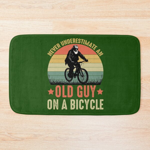 Item preview, cycling, cyclist, old man, bike, never underestimate, mountain bike, bicycle, never underestimate an old guy on a bike designed and sold by happinesproject.