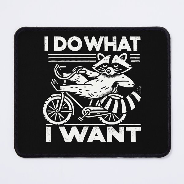 Item preview, Bicycle Raccoon Design With Cheeky Slogan designed and sold by LuminOrb.