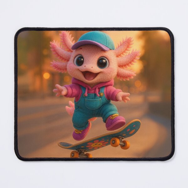 Item preview, Skater Axolotl  designed and sold by Sillytoe.
