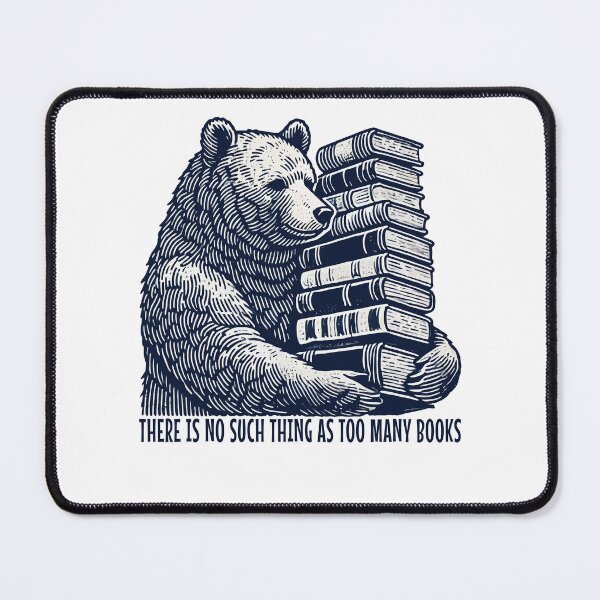 Item preview, Book Club Meets Funny Book Lover Bear Look designed and sold by LuminOrb.