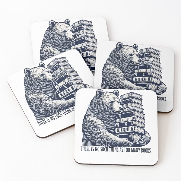 Item preview, Book Club Meets Funny Book Lover Bear Look designed and sold by LuminOrb.
