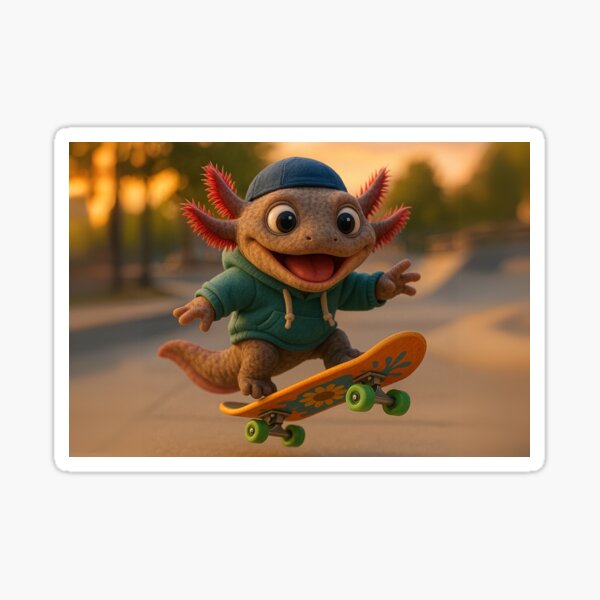 Item preview, Skater Mudpuppy  designed and sold by Sillytoe.