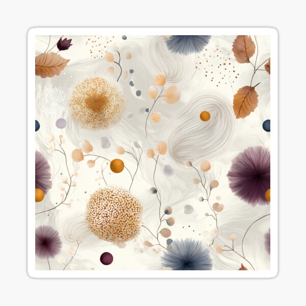Item preview, Autumn Drift – Abstract Botanical Flow with Golden Textures designed and sold by Moisky Patterns.