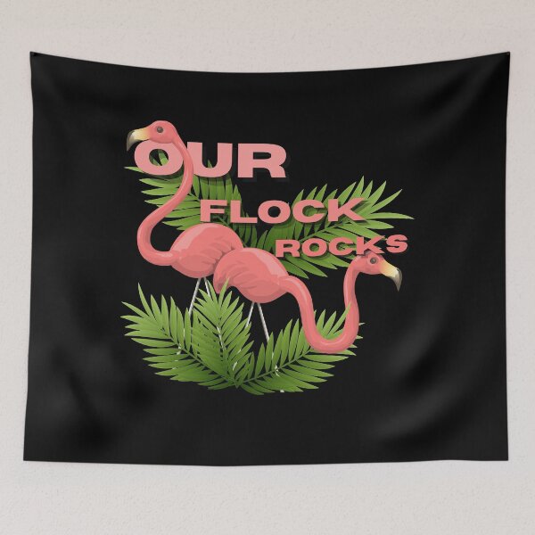 Artikelvorschau, Unser Flock Rocks Flamingo entworfen und verkauft von ViViTulip.