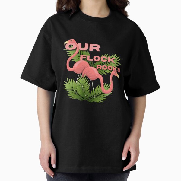 Item preview, Our Flock Rocks Flamingo designed and sold by ViViTulip.