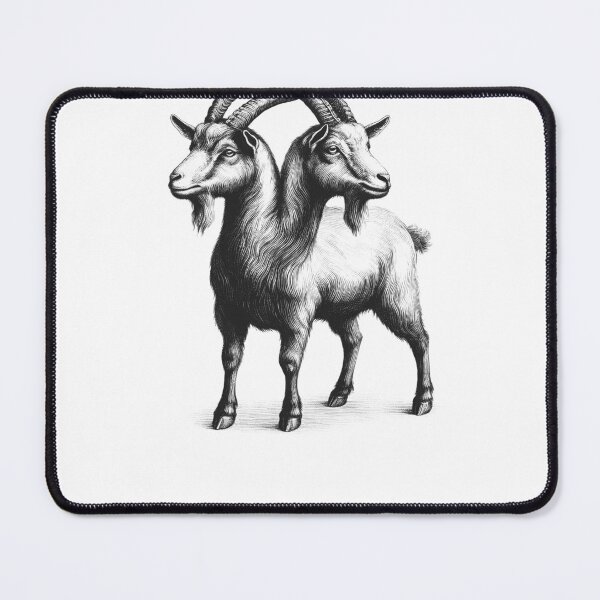 Item preview, Two Headed Goat Weird Oddities Unusual Mysterious designed and sold by Kimberley King Art  King Art.