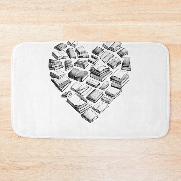 Item preview, Book Lover Heart Reader Reading Read Book designed and sold by Kimberley King Art  King Art.