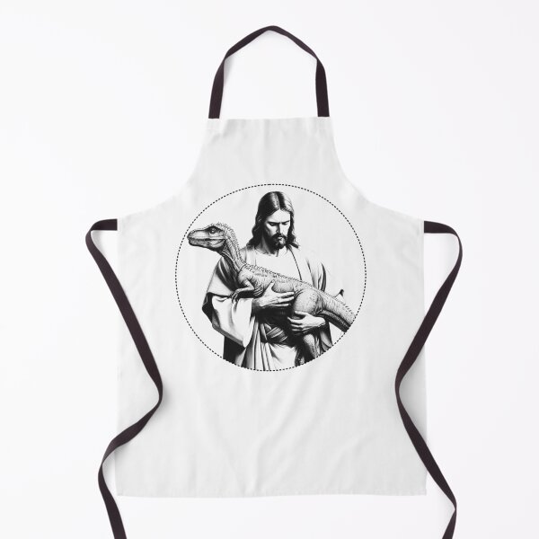 Item preview, Jesus Holding Dinosaur Weird Unusual Cool Christian Offensive designed and sold by Kimberley King Art  King Art.