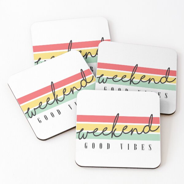 Item preview, Weekend Good Vibes – Retro Chill Quote Design designed and sold by The secret storage room.