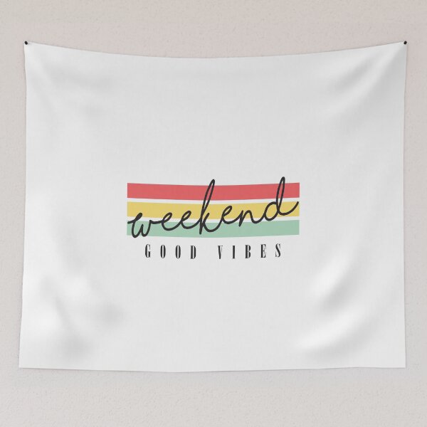 Item preview, Weekend Good Vibes – Retro Chill Quote Design designed and sold by The secret storage room.