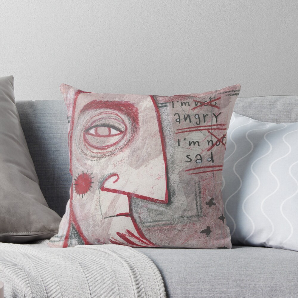 Item preview, Throw Pillow designed and sold by studiobloknote.