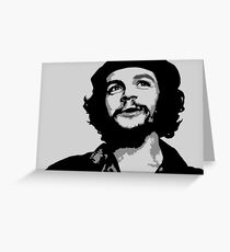 Ernesto Che Guevara black and white portrait Greeting Card