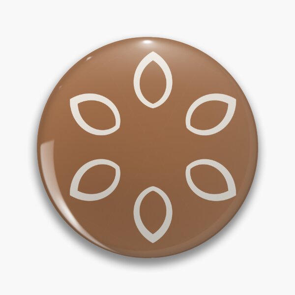 Item preview, Cream Petal Design with a Brown Background designed and sold by KeksWorkroom.