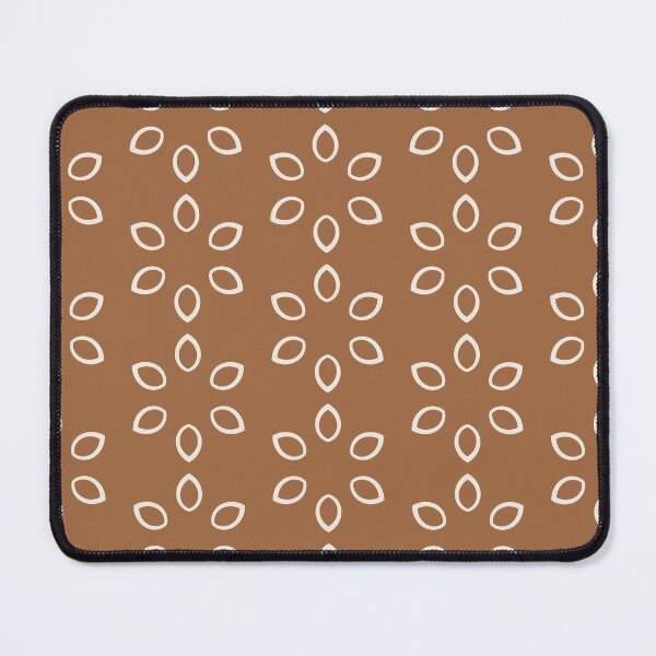 Item preview, Cream Petal Design with a Brown Background designed and sold by KeksWorkroom.