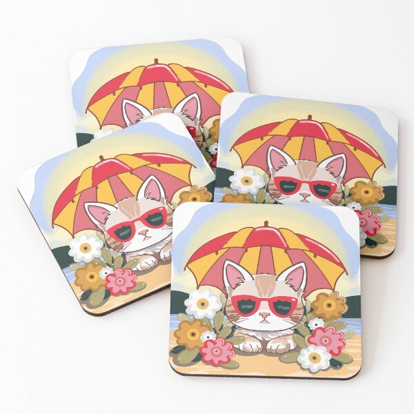 Item preview, Unhappy cat, annoyed kitty in Summer season designed and sold by Clara Fruggeri.