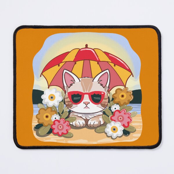 Item preview, Unhappy cat, annoyed kitty in Summer season designed and sold by Clara Fruggeri.