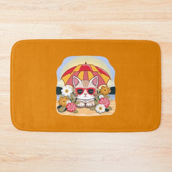Item preview, Unhappy cat, annoyed kitty in Summer season designed and sold by Clara Fruggeri.