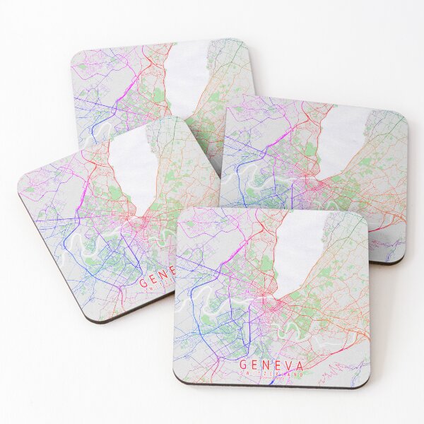 Item preview, Geneva City Map of Switzerland - Colorful designed and sold by deMAP.