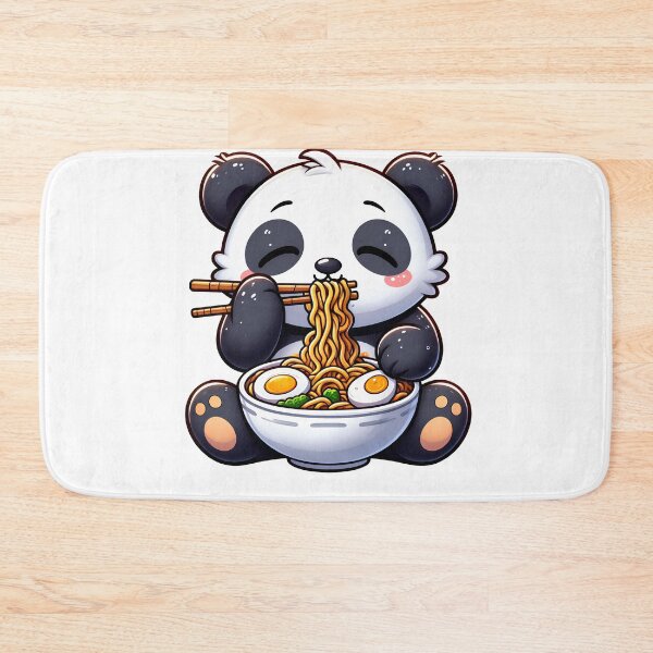Item preview, Kawaii Panda Eating Ramen Noodle Anime Japanese Food Lover designed and sold by Kimberley King Art  King Art.