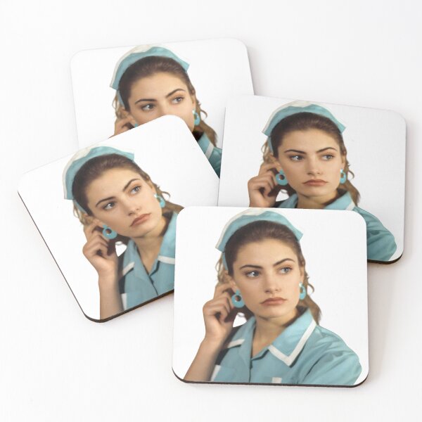 Item preview, Shelly Johnson in Uniform – Twin Peaks Retro Waitress Sticker designed and sold by TheTwinPeaks.