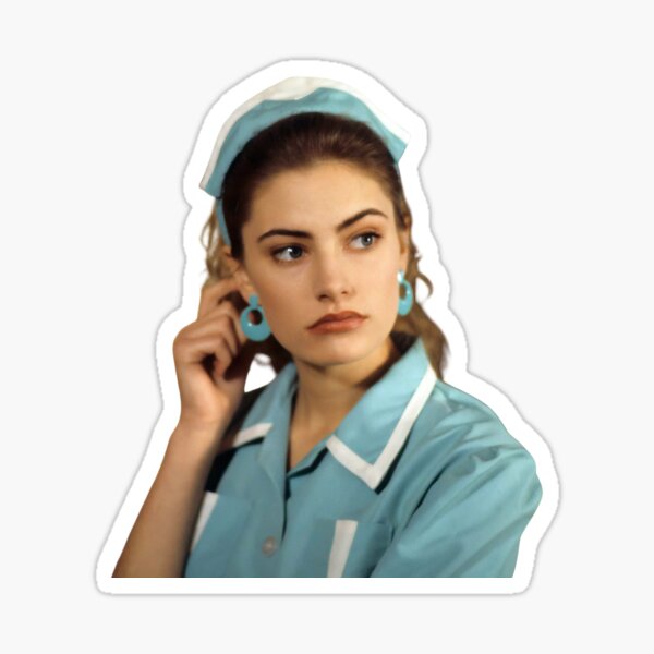 Item preview, Shelly Johnson in Uniform – Twin Peaks Retro Waitress Sticker designed and sold by TheTwinPeaks.