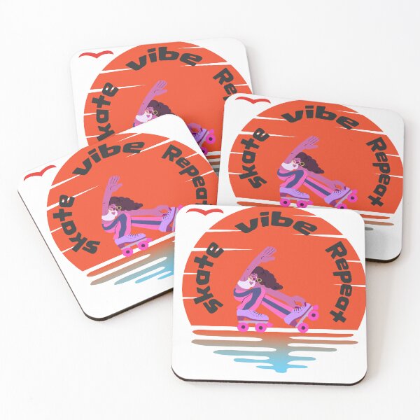 Item preview, Retro Roller Skater Vibes – ’70s Sunset Skate designed and sold by lazycreationaaa.