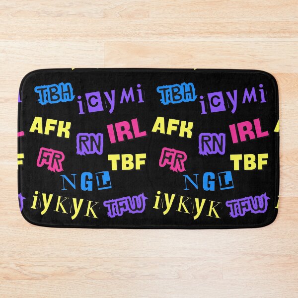 Item preview, Gen Z Slang Acronyms Typography Aesthetic designed and sold by Artography Designs.
